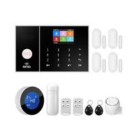 Système D'alarme De Sécurité WiFi for La Maison Et L'entreprise, Travail Contrôle avec Application Tuya Smart Life Multilingue Surveillance à Distance(H)