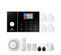 Système D'alarme De Sécurité WiFi for La Maison Et L'entreprise, Travail Contrôle avec Application Tuya Smart Life Multilingue Surveillance à Distance(G)