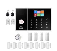 Système D'alarme De Sécurité WiFi for Maison Et Entreprise, Contrôle avec Application Tuya Smart Life, Capteur PIR Fenêtre, Hôte Simple Sûr(B)