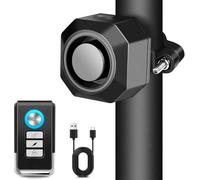 Système d'alarme de vélo avec USB rechargeable, accessoires antivol avec télécommande, sans fil, cadenas de vélo, pendentif d'alarme pour scooter, VTT, vélo électrique, scooter électrique