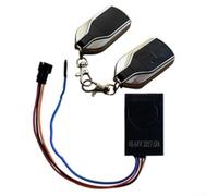 Système d'alarme de vélo électrique sans fil à distance Dispositif antivol pour scooter électrique 36 V-64 V Étanche à la poussière Sensibilité réglable Noir