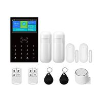 Système d'alarme Domestique Intelligent Tuya Support d'alarme Domestique sans Fil à la Maison avec des alarmes de sécurité d'affichage d'humidité de la température(C)