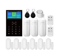Système d'alarme Domestique Intelligent Tuya Support d'alarme Domestique sans Fil à la Maison avec des alarmes de sécurité d'affichage d'humidité de la température(G)