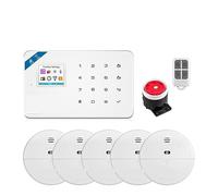Système d'alarme for cambrioleur domestique, GSM, unité centrale, panneau d'alarme, contrôle intelligent par application, avec détecteur de mouvement Pour villa, entrepôt(KIT 1)