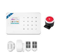 Système D'alarme GSM W181, Kit Domestique Tuya, Détecteur De Mouvement Intelligent, Capteur Porte, Sirène, Caméra IP(KIT 1)