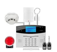 Système d'alarme Intelligente Tuya WiFi Alarme de cambrioleur de Fil sans Fil Home GSM Système d'alarme avec capteur de Mouvement de fumée de sécurité à Domicile(G2BW4)