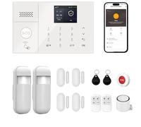 Système d'Alarme Maison, Protection Anti-Intrusion pour Maison (13pcs Kits) | Alarme Détecteurs de Mouvement, Capteurs de Porte/Fenêtre, Boutons SOS,Commande à Distance, WiFi Alarme Sécurité Intelligente
