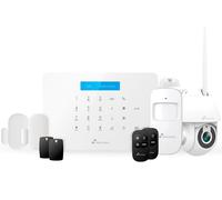 Système D'Alarme Pour Maison Et Entreprise Sans Frais MensuelsKit D'Alarme Wifi/GsmTélécommande Via L'Application TuyaInstallation Facile Sans CâblesJusqu'À 60 Détecteurs