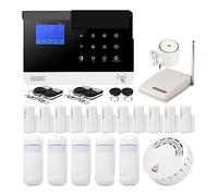 Système D'alarme sans Fil WiFi 4G LCD for Maison, avec Capteur, Répéteur De Signal, Capteur De Porte PIR