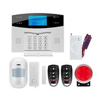 Système d'alarme, Tuya GSM Protection de sécurité à Domicile système d'alarme Intelligent écran LCD Kit antivol Application Mobile Bras télécommande et désarmer(G2BW9)