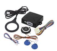 Système D'alarme Voiture, KEENSO Bouton de Démarrage Verrouillé Démarreur à Distance à Bouton-Poussoir de Sécurité de Moteur d’Allumage Kit de Système d'Entrée sans Clé Universel