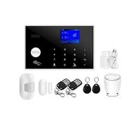 Système D'alarme WiFi GSM Maison Intelligente Écran TFT RFID APP Clavier Tactile Maison Cambrioleur Alarme De Sécurité Prise en Charge Commutation Vocale(K)