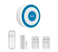 Système D'alarme WiFi Intelligent pour la Maison 120 DB avec Capteur de Porte, Détecteur de Mouvement, Télécommande et Notifications APP Système Anti-Intrusion pour Maison, Garage(kit de 5 pièces)