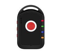 Système d'alerte médicale Intelligent 4G for Personnes âgées, Traceur GPS avec Collier d'alerte SOS, Bouton d'urgence de Panique, Alarme de Chute(Black)