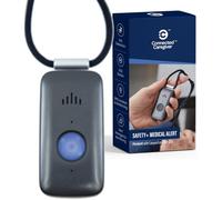 Système d'alerte médicale Safety+ 4G : détection de chute, localisation GPS, surveillance 24h/24, 7j/7, application mobile pour soignant, petit appel léger pour activer le bouton d'appel sans fil