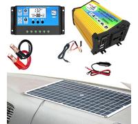 Système D'alimentation Solaire - Kit Complet De Panneaux Solaires Pour Camping-car, Contrôleur Et Onduleur De Charge Solaire 30A | Protection De Tension De L'onduleur 3000W