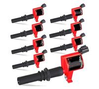 Système D'allumage Chauffage Auto Bobines D'allumage Moteur Rouges 8 Pièces Pour Ford Pour F150 Pour Lincoln V8 4.6L Pour Expedition 5.4L Pour TRITON 2004-2007