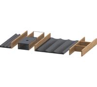 Système d'aménagement Duravit largeur 579mm, sans découpe pour le siphon, UV05130H5H50000, Couleur: Chêne naturel massif