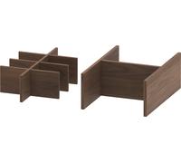 Système d'aménagement Duravit Set largeur 422mm, sans découpe de siphon, UV0522077770000, Couleur: Noyer américain massif