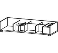 Système d'ameublement Duravit, adapté à une largeur de caisson de 1020 mm, sans découpe pour siphon, pour coulissant UV98300, UV980307878, Couleur: érable massif