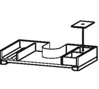 Système d'ameublement Duravit, adapté à une largeur de caisson de 610 mm, y compris découpe pour siphon Position des deux côtés, UV9826B7777, Couleur: Noyer massif
