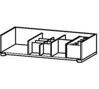 Système d'ameublement Duravit pour largeurs de caisson 866 mm, sans céramique, sans découpe pour siphon, position à droite, UV9811R7777, Couleur: Noyer massif