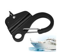 Système d'ancrage sans nœuds - Crochet en acier inoxydable 316 de 5/8 po, clip à dégagement rapide réglable | Attache d'arrimage de cargaison de Kayak de bateau pour l'utilisation de hors-bord d