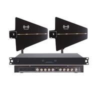 Système d'antenne directionnelle active pour microphones sans fil, 16 entrées avec double pagaie d'antenne, idéal pour les spectacles sur scène, les mariages et les spectacles en direct