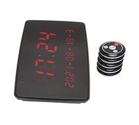 Système d'appel sans Fil Contrôle du Volume du Restaurant Système de radiomessagerie sans Fil 110-240V Technologie RF sans Fil Facile à Transporter pour Les hôtels Prise UE