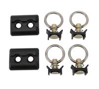 Système d'arrimage de Voie en L en Alliage d'aluminium, Kit de Point d'ancrage d'arrimage de Rail de Voie en L pour remorque de lit de Camion ATV UTV Moto Dirt Bike