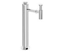 Système d'arrivée/d'évacuation VitrA Plural autonome A45160 chromé, court, pour meuble sous-lavabo