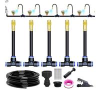 Système d'arrosage automatique avec tuyaux d'irrigation, kit d'arrosage goutte-à-goutte à connexion rapide, brumisateur, for aménagement paysager, plantes de jardin et serres(16.4Ft Set (16.4Ft hose+5