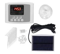 Système d'Arrosage Automatique pour Plantes, Pompe Unique, Chargement USB, Alimentation Solaire, Minuteur Réglable, Arrosage Quantitatif - Protection Batterie Faible, Usage