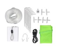 Système d'arrosage automatique programmable, kit d'irrigation goutte à goutte avec pompe solaire intégrée et minuterie digitale - irrigation efficace pour potager et plantes en p