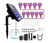 Système d'arrosage automatique solaire IP67 Kit d'irrigation de goutte à goutte solaire résistante à l'eau Anti-siphonage des plantes en pot