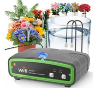 Système d'arrosage automatique WiFi avec double pompe,kit goutte-à-goutte DIY pour plantes d'intérieur et jardin,Arrosage automatique intérieur avec tuyau de 15m,Pilotage par application pour balcon