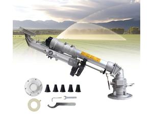 Système d'arrosage automatisé des cultures avec arroseur intelligent à économie d'eau, pulvérisateur à impact à rotation lente à 360 ° pour une irrigation efficace de la ferme, buse réglable