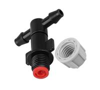 Système d'arrosage de 10 m avec 12 buses de brume variable pour jardin, terrasse, serre, pelouse - Brume fine ≤ 70 microns Motif tourbillon Filtre intégré 1 plus de 4 tuyaux en polyéthylène