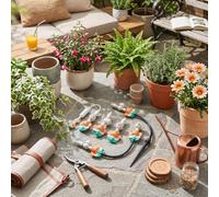 Système d'arrosage de jardin professionnel, micro raccord anti-goutte, design suspendu, système d'arrosage rotatif, installation au sol pour propriétaires, jardiniers, paysagistes, pelouses, jardins