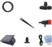 Système d'arrosage goutte à goutte, télécommande, énergie solaire, tuyau réglable 10He