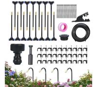 Système d'arrosage pour jardin, buses réglables, têtes d'arroseur auto-régulantes à 360 degrés pour pelouse, arbres et parterres de fleurs, intérieur et extérieur