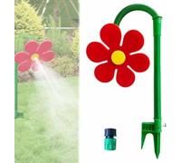 Système d'arrosage - Rotation à 360° pour pelouse dansante, motif marguerites mignonnes avec base en plastique robuste pour le jardin et le jeu du chien