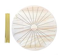 Système de blocage de tricot à base de bois avec grille de 1,3 cm, prenant en charge des motifs de points complexes et le travail de dentelle (circulaire)