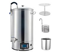 Système de Brasserie Tout-en-Un pour la Maison, Chaudière en Acier Inoxydable de 30/40/60L avec Contrôle LCD Et Refroidissement Turbo, Système de Brassage Électrique de 10,5 Gallons p 30L Basic Model