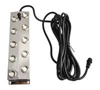 Système de brume Waterscape avec plaque en acier inoxydable et plusieurs configurations de buse, conçu pour les étangs à poissons et les cours pour créer une brume paisible (dix têtes)