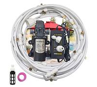 Système de Brumisateur Extérieur avec pompe 12V, Système de Refroidissement Brumisateur, Kit par Brumisation, Patio Atomisation Micro Sprinkler Irrigation Jardin, Kits d'irrigation