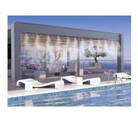 O'FRESH Brumisateur de terrasse haute performance 15m - 12 buses - Diffuse de fines particules - Rafraichit jusqu'à 10°C