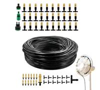 Système De Brumisation Tuyau 15/30 m, raccord rapide, asperseur réglable