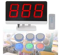 Système de buzzer sans fil pour jeux de questions-réponses, portée de 100 m, idéal pour les jeux télévisés, les soirées jeux en famille et les activités pédagogiques en classe et à l'école 6Buttons