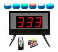 Système de Buzzer sans Fil pour Quiz, avec Bouton Parlant Amusant, idéal pour Les Jeux télévisés, Les Concours Scolaires, Les activités en Classe, Les Quiz de fête et Les Jeux à la Maison.(6 Group)